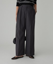 BABYLONE | 【多機能素材】リネンライクストレッチスラックス(スラックス)