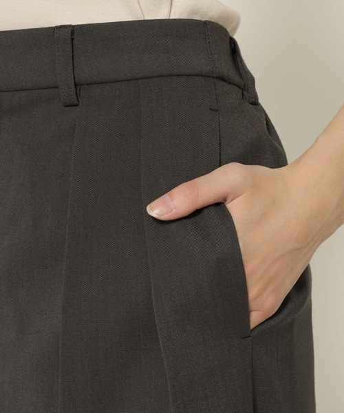 BABYLONE（バビロン）の「【多機能素材】リネンライクストレッチスラックス（スラックス・レディース・ベージュ/チャコール・38inch/36inch/34inch）」の4枚目の写真