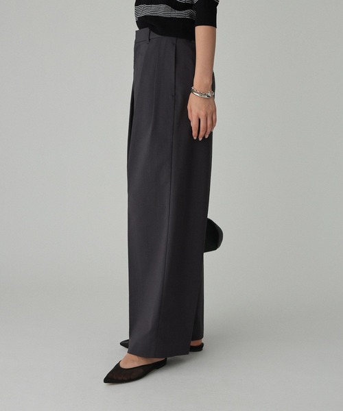 BABYLONE（バビロン）の「【多機能素材】リネンライクストレッチスラックス（スラックス・レディース・ベージュ/チャコール・38inch/36inch/34inch）」の10枚目の写真