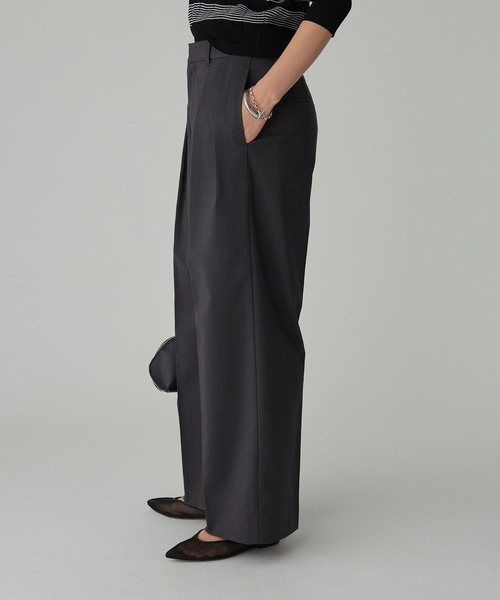 BABYLONE（バビロン）の「【多機能素材】リネンライクストレッチスラックス（スラックス・レディース・ベージュ/チャコール・38inch/36inch/34inch）」の11枚目の写真