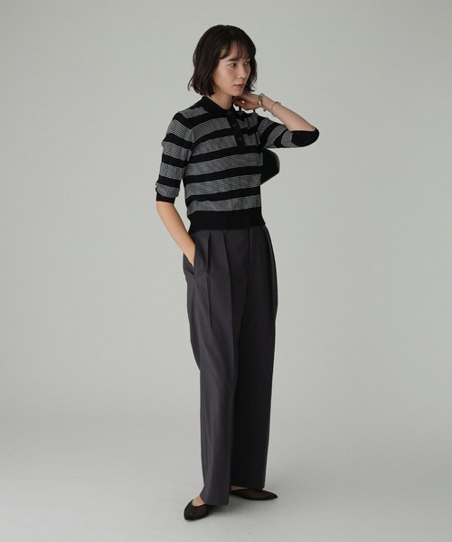 BABYLONE（バビロン）の「【多機能素材】リネンライクストレッチスラックス（スラックス・レディース・ベージュ/チャコール・38inch/36inch/34inch）」の15枚目の写真