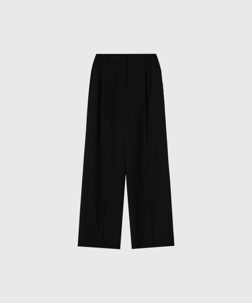 LOOKAST(ルックキャスト)の「エリスワイドスラックス_ブラック / ELISE WIDE SLACKS_BLACK(スラックス・レディース・ブラック・SMALL/MEDIUM)」の3枚目の写真
