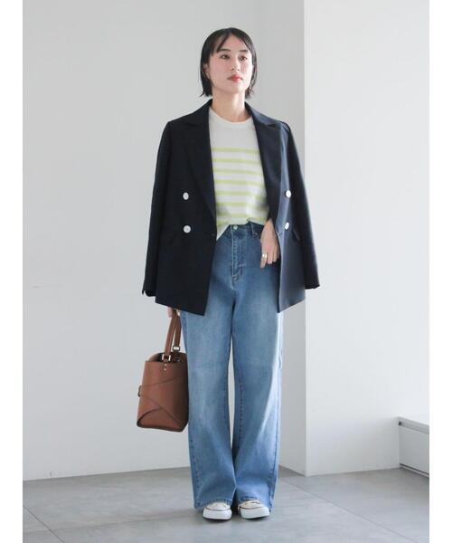 Te chichi（テチチ）の「デタッチベルトテーラードジャケット《2026 spring catalog item》（ノーカラージャケット・レディース・ネイビー・F）」の8枚目の写真