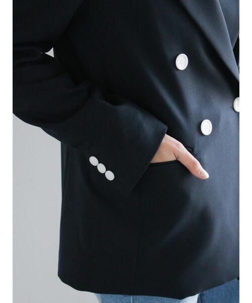 Te chichi（テチチ）の「デタッチベルトテーラードジャケット《2026 spring catalog item》（ノーカラージャケット・レディース・ネイビー・F）」の17枚目の写真