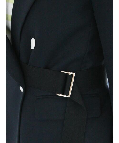 Te chichi（テチチ）の「デタッチベルトテーラードジャケット《2026 spring catalog item》（ノーカラージャケット・レディース・ネイビー・F）」の18枚目の写真