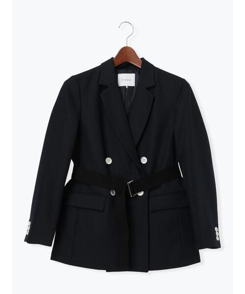 Te chichi（テチチ）の「デタッチベルトテーラードジャケット《2026 spring catalog item》（ノーカラージャケット・レディース・ネイビー・F）」の21枚目の写真