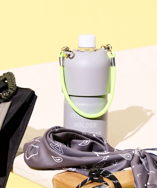 LAKOLE(ラコレ)の「<保冷保温>ロープハンドルペットボトルホルダー / 630044(水筒・レディース・アイボリー/グレー/ブラック・FREE)」の3枚目の写真