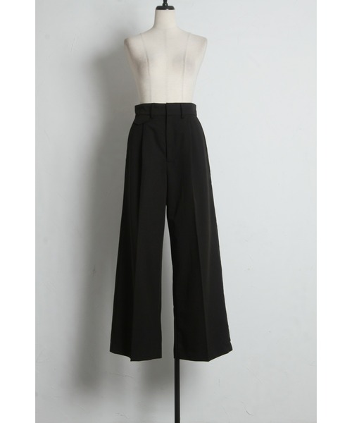 &. NOSTALGIA（アンドドットノスタルジア）の「ラインタックストレートパンツ（その他パンツ・レディース・ブラック/ピンク・M）」の9枚目の写真