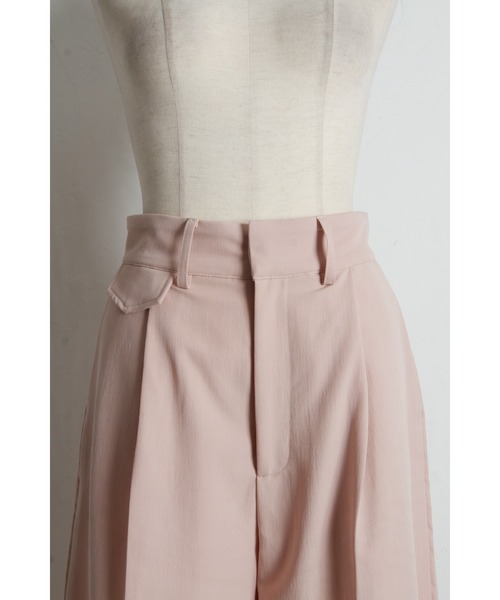 &. NOSTALGIA（アンドドットノスタルジア）の「ラインタックストレートパンツ（その他パンツ・レディース・ブラック/ピンク・M）」の14枚目の写真