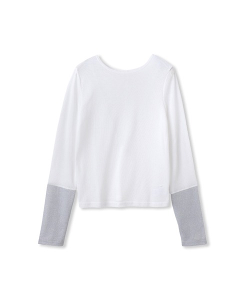 MAYSON GREY(メイソングレイ)の「2WAYラメカフスインナー≪洗濯機で洗える≫(Tシャツ/カットソー・レディース・チャコールグレー/オフホワイト・M)」の20枚目の写真