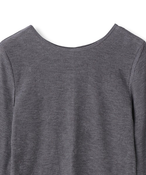 MAYSON GREY(メイソングレイ)の「2WAYラメカフスインナー≪洗濯機で洗える≫(Tシャツ/カットソー・レディース・チャコールグレー/オフホワイト・M)」の16枚目の写真