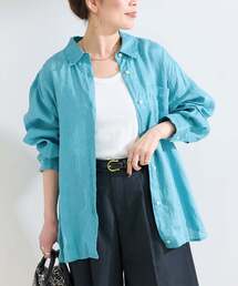 B.C STOCK（ベーセーストック）の「《S/Mサイズ展開》手洗い可 / 2WAYフレンチリネンシャツ（シャツ/ブラウス）」
