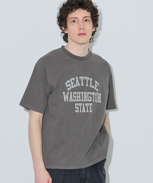 coca(coca)(コカ)の「ヴィンテージ加工プリント半袖Tシャツ(Tシャツ/カットソー・メンズ・ネイビー/チャコール・XL/M/L)」の2枚目の写真