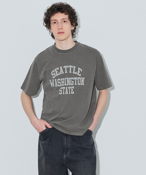 coca(coca)(コカ)の「ヴィンテージ加工プリント半袖Tシャツ(Tシャツ/カットソー・メンズ・ネイビー/チャコール・XL/M/L)」の5枚目の写真