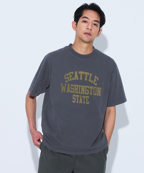 coca(coca)(コカ)の「ヴィンテージ加工プリント半袖Tシャツ(Tシャツ/カットソー・メンズ・ネイビー/チャコール・XL/M/L)」の8枚目の写真
