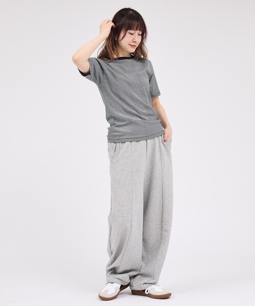 Rouge vif la cle（ルージュヴィフラクレ）の「【Le Melange/ル・メランジュ】スウェットパンツ/バルーンパンツ【WEB限定】（スウェットパンツ・レディース・グレー・フリー）」の13枚目の写真