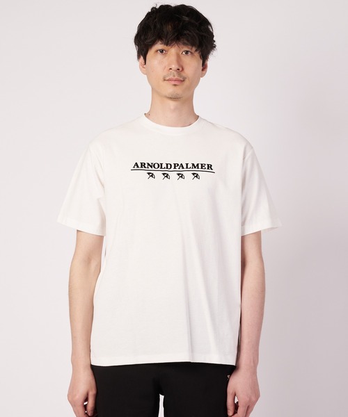 Arnold Palmer(アーノルドパーマー)の「シェア グラフィック Tシャツ(Tシャツ/カットソー・レディース・ホワイト/ベージュ/ブラック・S/XS/LL/L/M)」の12枚目の写真