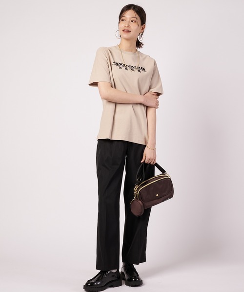 Arnold Palmer(アーノルドパーマー)の「シェア グラフィック Tシャツ(Tシャツ/カットソー・レディース・ホワイト/ベージュ/ブラック・S/XS/LL/L/M)」の10枚目の写真