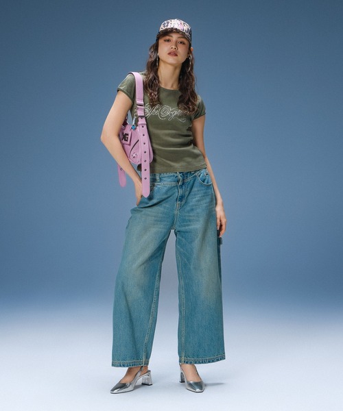 X-girl(エックスガール)の「GIRL POWER LOGO TRUCKER CAP(キャップ・レディース・ブラック/ベージュ・ONE SIZE)」の8枚目の写真