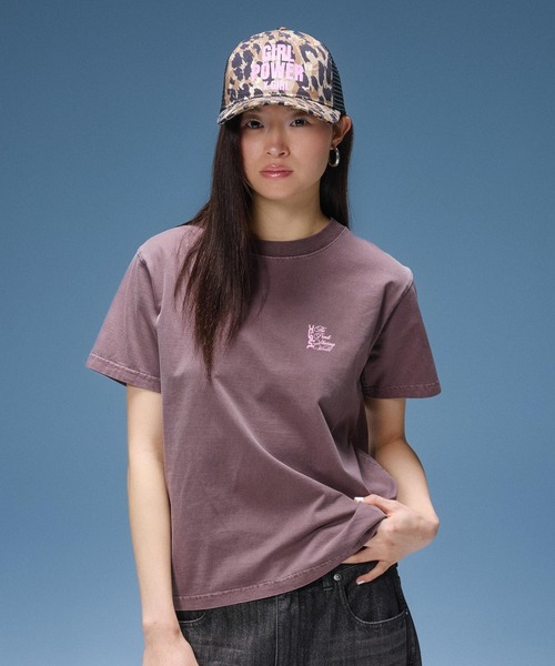 X-girl(エックスガール)の「GIRL POWER LOGO TRUCKER CAP(キャップ・レディース・ブラック/ベージュ・ONE SIZE)」の11枚目の写真