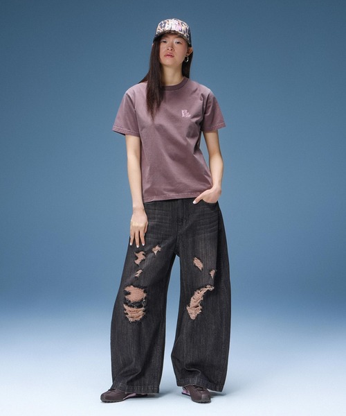 X-girl(エックスガール)の「GIRL POWER LOGO TRUCKER CAP(キャップ・レディース・ブラック/ベージュ・ONE SIZE)」の12枚目の写真