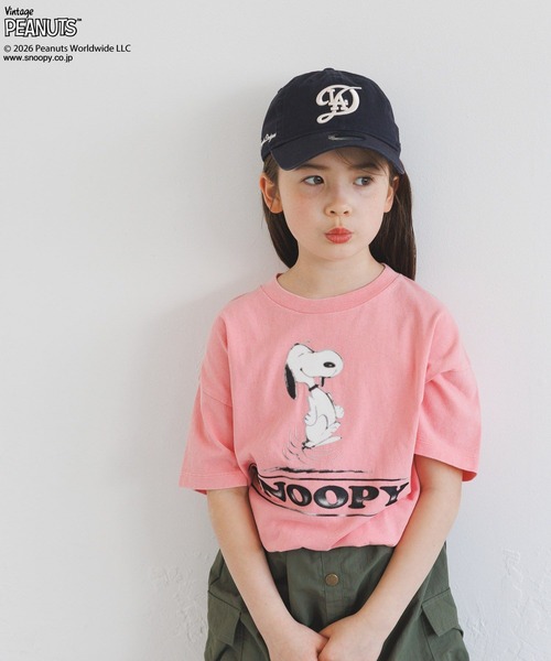 PEANUTS(ピーナッツ)の「【PEANUTS×BAYFLOW】ピーナッツアソートTシャツ(KIDS)(Tシャツ/カットソー・キッズ・ライトブルー/セージグリーン/オフホワイト/ピンク/チャコール・130cm/120cm/110cm/150cm/140cm)」の5枚目の写真