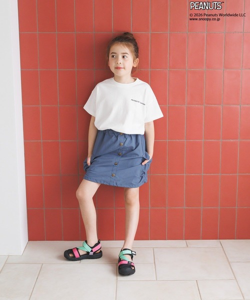 PEANUTS(ピーナッツ)の「【PEANUTS×BAYFLOW】ピーナッツアソートTシャツ(KIDS)(Tシャツ/カットソー・キッズ・ライトブルー/セージグリーン/オフホワイト/ピンク/チャコール・130cm/120cm/110cm/150cm/140cm)」の11枚目の写真
