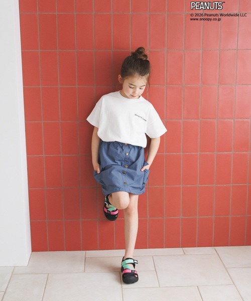 PEANUTS(ピーナッツ)の「【PEANUTS×BAYFLOW】ピーナッツアソートTシャツ(KIDS)(Tシャツ/カットソー・キッズ・ライトブルー/セージグリーン/オフホワイト/ピンク/チャコール・130cm/120cm/110cm/150cm/140cm)」の10枚目の写真