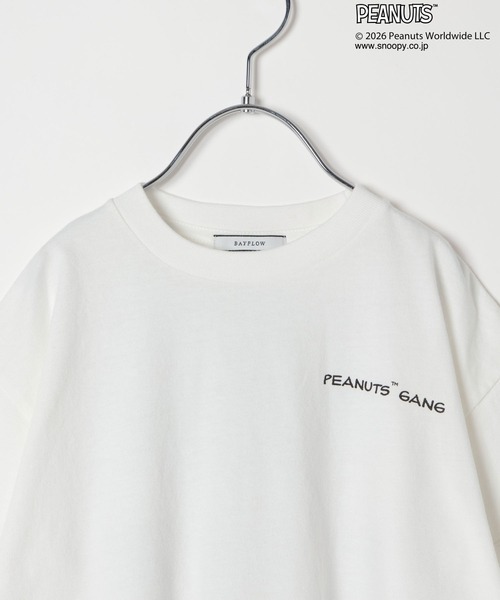 PEANUTS(ピーナッツ)の「【PEANUTS×BAYFLOW】ピーナッツアソートTシャツ(KIDS)(Tシャツ/カットソー・キッズ・ライトブルー/セージグリーン/オフホワイト/ピンク/チャコール・130cm/120cm/110cm/150cm/140cm)」の22枚目の写真