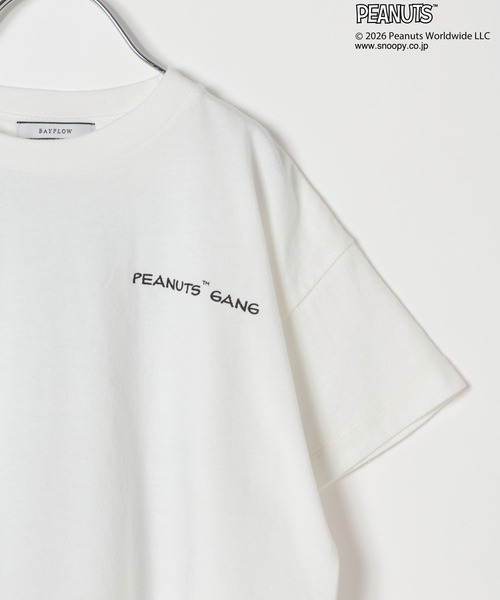 PEANUTS(ピーナッツ)の「【PEANUTS×BAYFLOW】ピーナッツアソートTシャツ(KIDS)(Tシャツ/カットソー・キッズ・ライトブルー/セージグリーン/オフホワイト/ピンク/チャコール・130cm/120cm/110cm/150cm/140cm)」の21枚目の写真