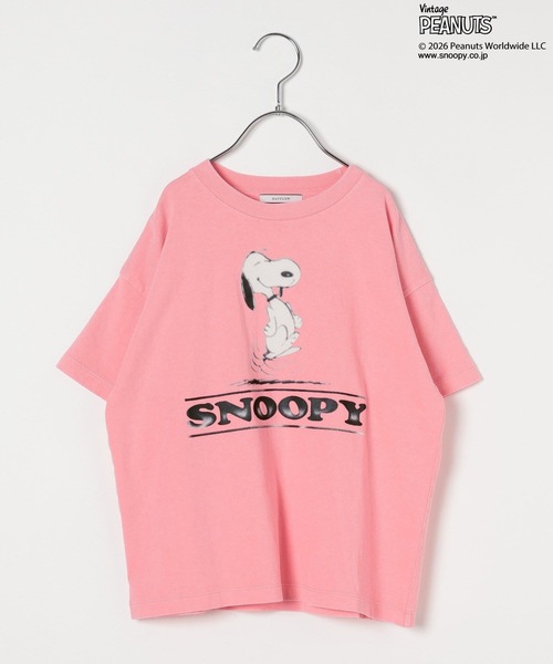 PEANUTS(ピーナッツ)の「【PEANUTS×BAYFLOW】ピーナッツアソートTシャツ(KIDS)(Tシャツ/カットソー・キッズ・ライトブルー/セージグリーン/オフホワイト/ピンク/チャコール・130cm/120cm/110cm/150cm/140cm)」の16枚目の写真