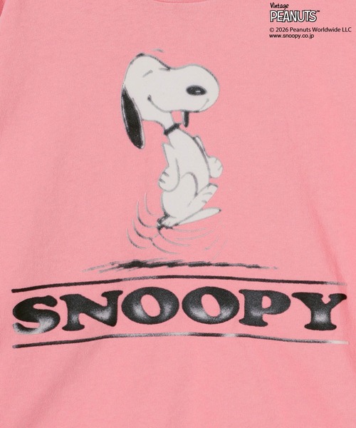 PEANUTS(ピーナッツ)の「【PEANUTS×BAYFLOW】ピーナッツアソートTシャツ(KIDS)(Tシャツ/カットソー・キッズ・ライトブルー/セージグリーン/オフホワイト/ピンク/チャコール・130cm/120cm/110cm/150cm/140cm)」の7枚目の写真