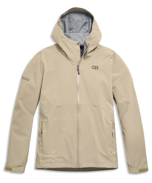 OUTDOOR RESEARCH（アウトドアリサーチ）の「OUTDOOR RESEARCH/アウトドアリサーチ Stratoburst Stretch Rain Jacket（ブルゾン・メンズ・ライトカーキ・LARGE/MEDIUM）」の2枚目の写真