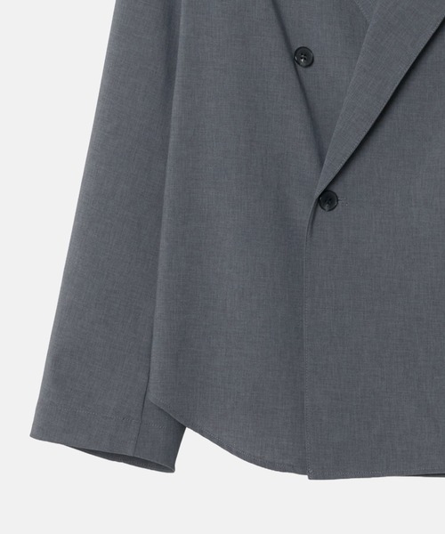 LE CIEL BLEU(ルシェルブルー)の「デタッチャブルカラーシャツジャケット / Detachable-Collar Shirt Jacket(テーラードジャケット・レディース・ブラック/グレー/ネイビー・34/36)」の7枚目の写真