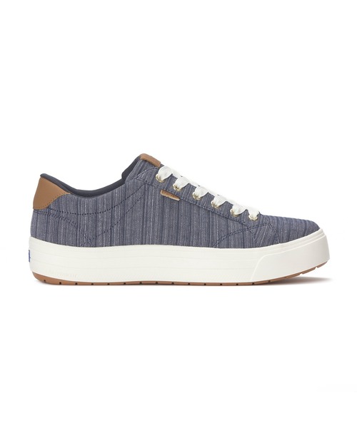 Keds(ケッズ)の「Keds ケッズ パーク ストライプ シャンブレー ブルー(スニーカー・レディース・ブルー・22.5cm/25.0cm/23.0cm/23.5cm/24.0cm/24.5cm)」の2枚目の写真