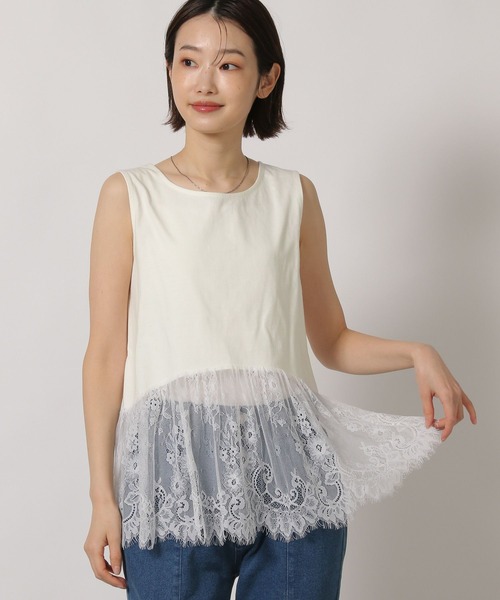 LAKOLE(ラコレ)の「アソート裾レイヤードノースリーブ / 660042(タンクトップ・レディース・ブラック/オフホワイト/その他9/ホワイト・FREE)」の14枚目の写真