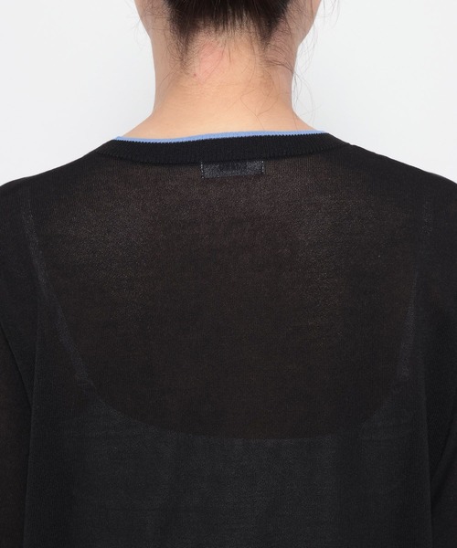 LOWRYS FARM（ローリーズファーム）の「シアーハイショクカーディガン 638451（カーディガン/ボレロ・レディース・ブラック/ピンク/ベージュ・FREE）」の16枚目の写真