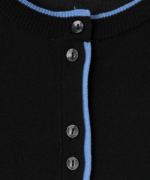 LOWRYS FARM（ローリーズファーム）の「シアーハイショクカーディガン 638451（カーディガン/ボレロ・レディース・ブラック/ピンク/ベージュ・FREE）」の10枚目の写真