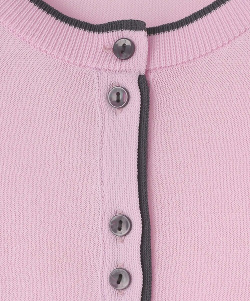 LOWRYS FARM（ローリーズファーム）の「シアーハイショクカーディガン 638451（カーディガン/ボレロ・レディース・ブラック/ピンク/ベージュ・FREE）」の11枚目の写真