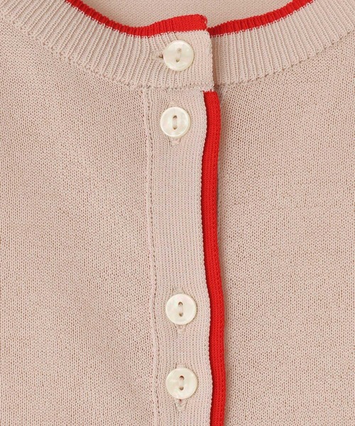 LOWRYS FARM（ローリーズファーム）の「シアーハイショクカーディガン 638451（カーディガン/ボレロ・レディース・ブラック/ピンク/ベージュ・FREE）」の12枚目の写真