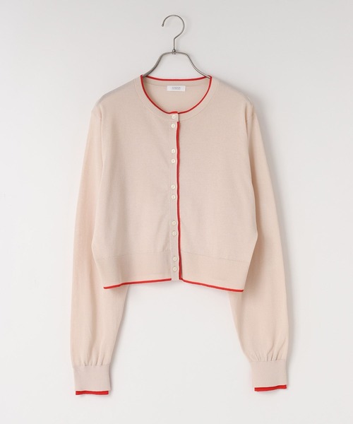 LOWRYS FARM（ローリーズファーム）の「シアーハイショクカーディガン 638451（カーディガン/ボレロ・レディース・ブラック/ピンク/ベージュ・FREE）」の22枚目の写真