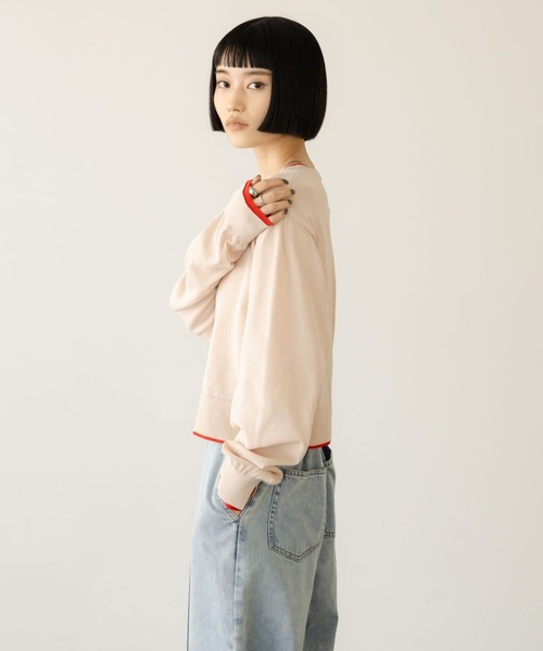 LOWRYS FARM（ローリーズファーム）の「シアーハイショクカーディガン 638451（カーディガン/ボレロ・レディース・ブラック/ピンク/ベージュ・FREE）」の18枚目の写真