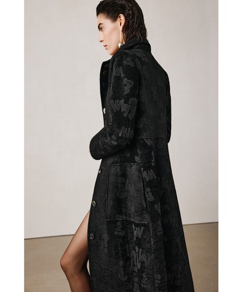 Desigual（デシグアル）の「【Desigual Studio】ジャカード織り ロングストラクチャーコート（チェスターコート・レディース・ブラック・S/M/XL/XS）」の8枚目の写真