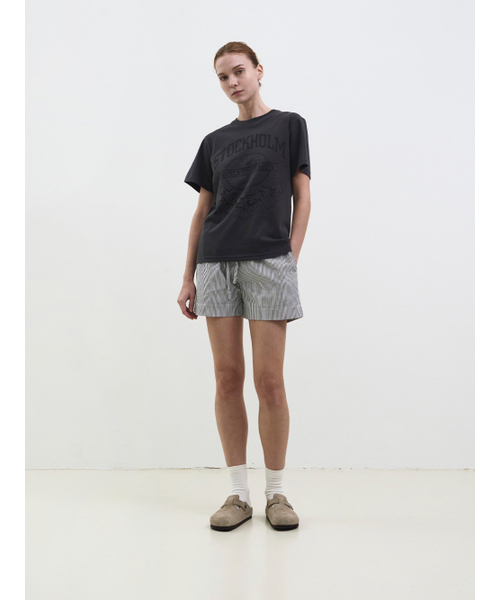 WAVE UNION(ウェーブユニオン)の「Stockholm T-shirt charcoal(Tシャツ/カットソー・レディース・その他・2/1)」の3枚目の写真
