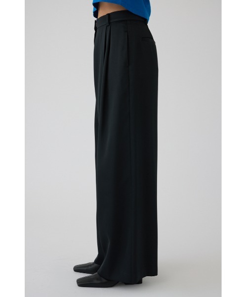 RIM.ARK(リムアーク)の「Hidden detail wide pants ヒドゥン ディテール ワイド パンツ(スラックス・レディース・ブラック/グリーン・38/36)」の8枚目の写真