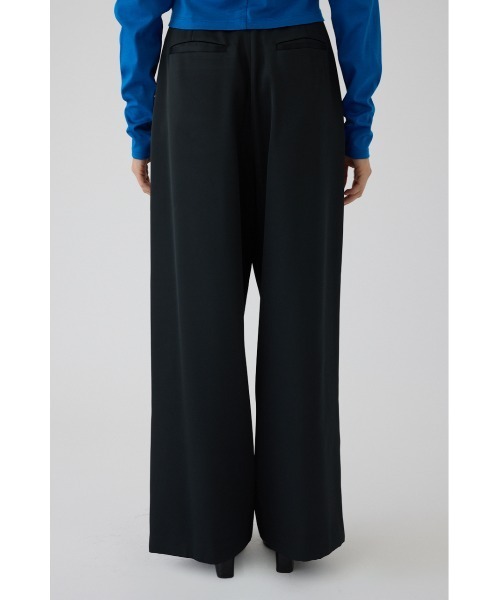RIM.ARK(リムアーク)の「Hidden detail wide pants ヒドゥン ディテール ワイド パンツ(スラックス・レディース・ブラック/グリーン・38/36)」の9枚目の写真