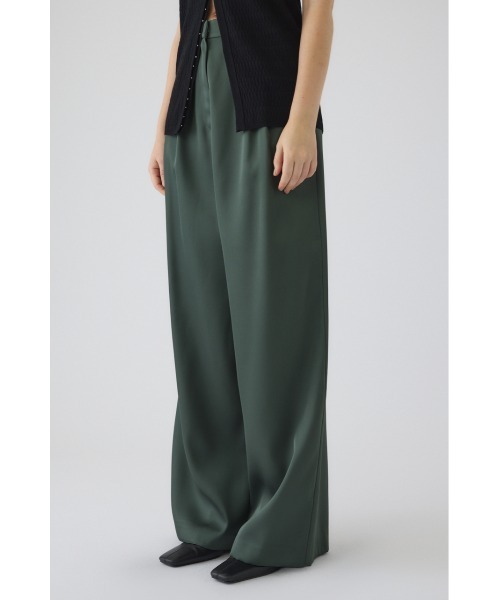 RIM.ARK(リムアーク)の「Hidden detail wide pants ヒドゥン ディテール ワイド パンツ(スラックス・レディース・ブラック/グリーン・38/36)」の19枚目の写真