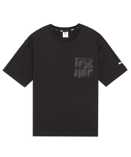 PUMA(プーマ)の「PUMA プーマ メンズ ESS エレベーテッド MX 半袖 Tシャツ(Tシャツ/カットソー・メンズ・ブラック/ネイビー/ホワイト・XX-LARGE/X-LARGE/LARGE/MEDIUM/SMALL)」の3枚目の写真
