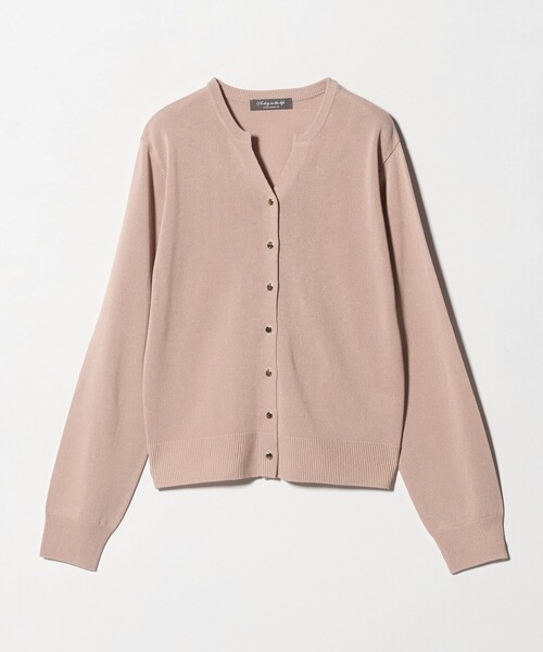 A DAY IN THE LIFE UNITED ARROWS（アデイインザライフユナイテッドアローズ）の「メタルボタン キーネックカーディガン ‐ウォッシャブル‐＜A DAY IN THE LIFE＞（カーディガン/ボレロ・レディース・ライトピンク/ダークグレー/その他1・FREE）」の3枚目の写真