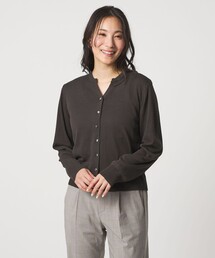 メタルボタン キーネックカーディガン ‐ウォッシャブル‐<A DAY IN THE LIFE>
